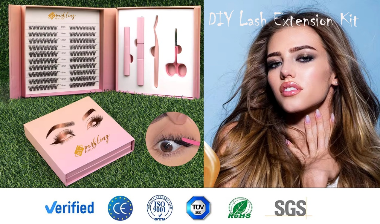 Adepto perfecti vultus cum DIY Lash botrus Ornamentum ad Factory Price