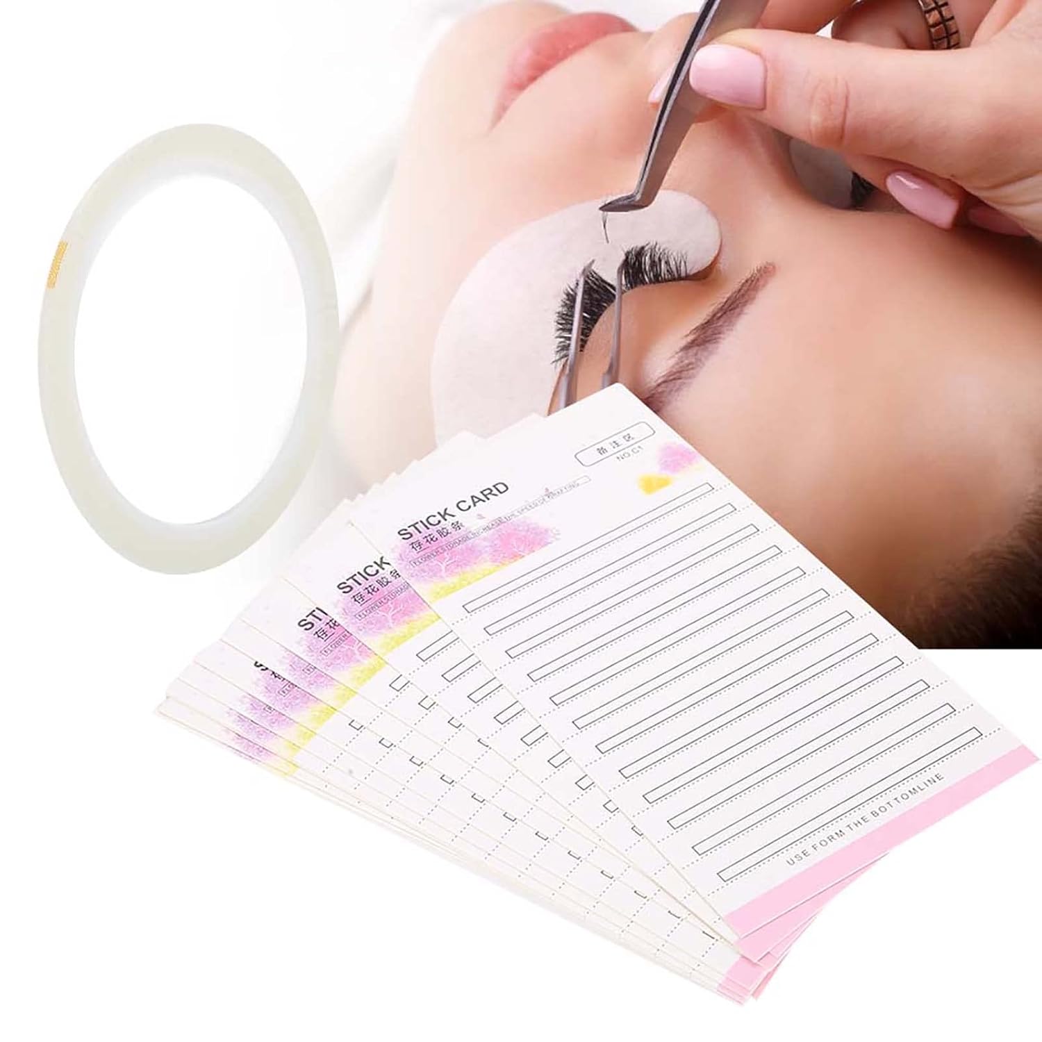 Falsus Eyelash Fans Paper Card - Ultima Solutio in Lash Extensio PRAECLUSIO