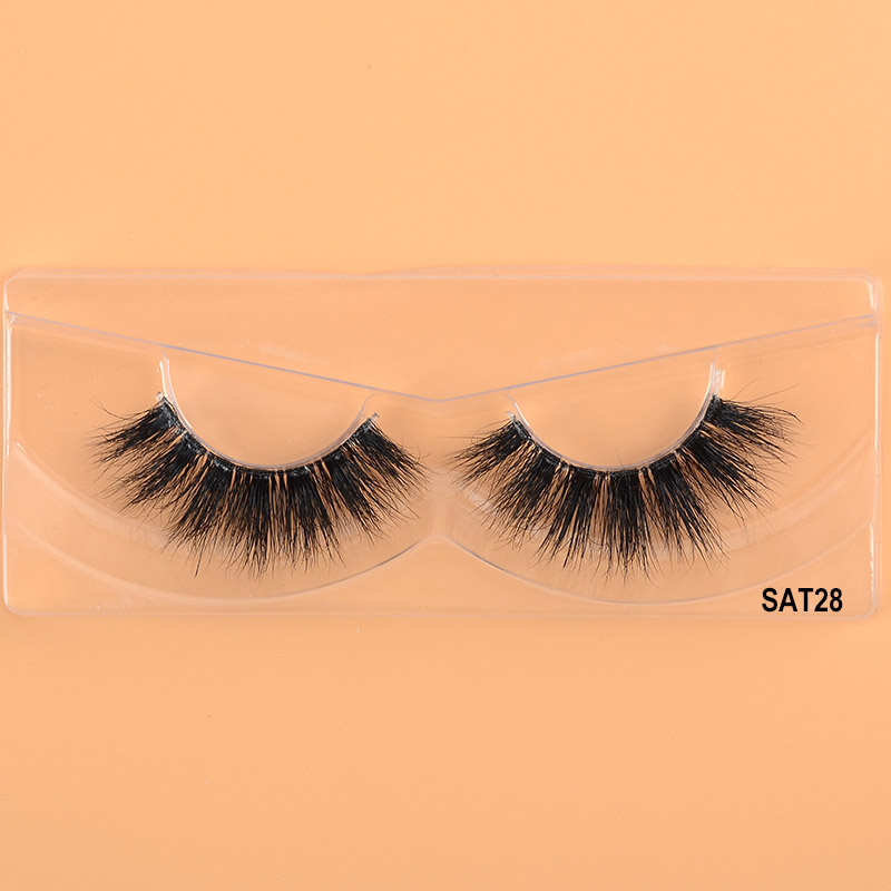 25mm 3D Mink Eyelashes Clear Band False Exue Lashes