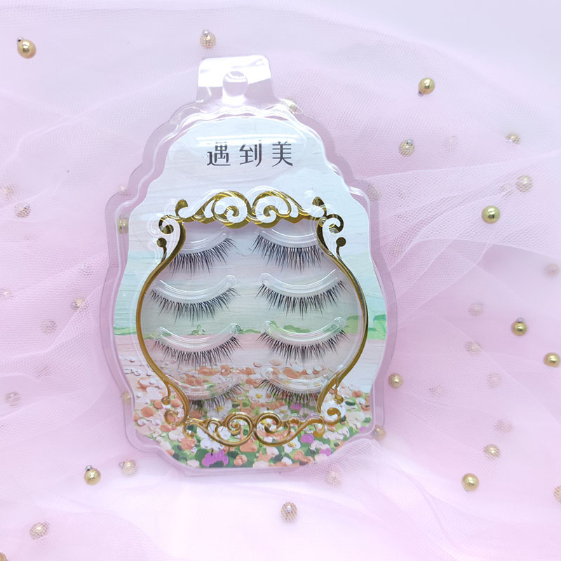 3D Faux Mink Lashes 4 Pairs manifesta synthetica plagarum volumen cohortis