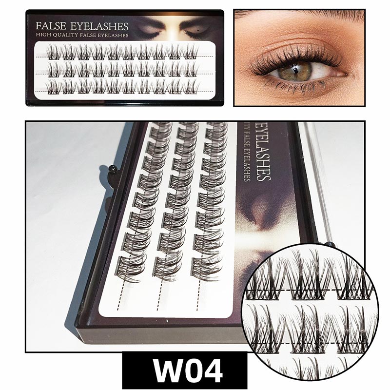 D Curl miscere 8-16mm Lata Caulis Individual Lashes Cluster