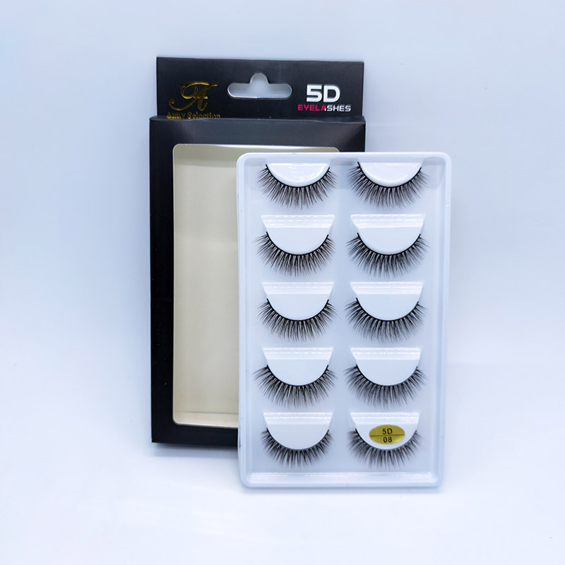 Dramatic Long Creber Volume Fake EyeLash Crisscross Wispy Lashes 5 Pairs