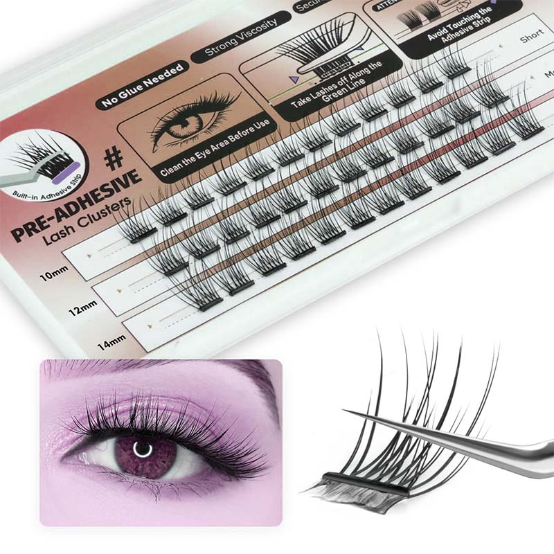 Reusable Lash Clusters Pre gluten Eyelashes