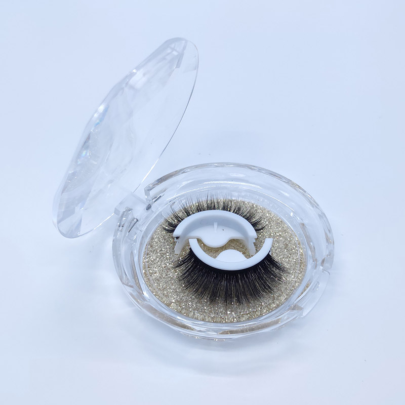 Sui tenaces falsas verbera Wispy Eyelashes Cum Diamond Pectus Box
